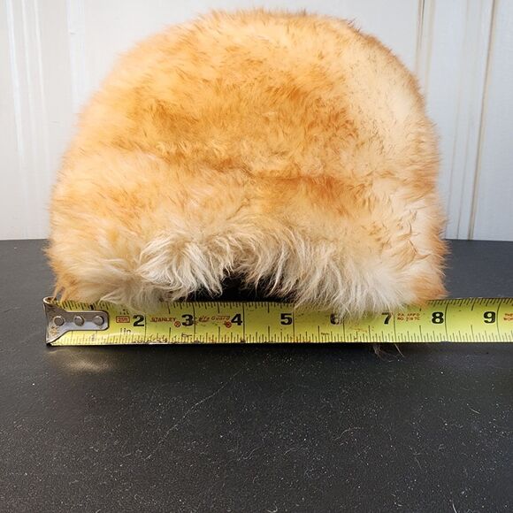 Vintage Shearling Sheepskin Hat – Real Wool – Classic 1960s Style – Warm & Soft main image 5